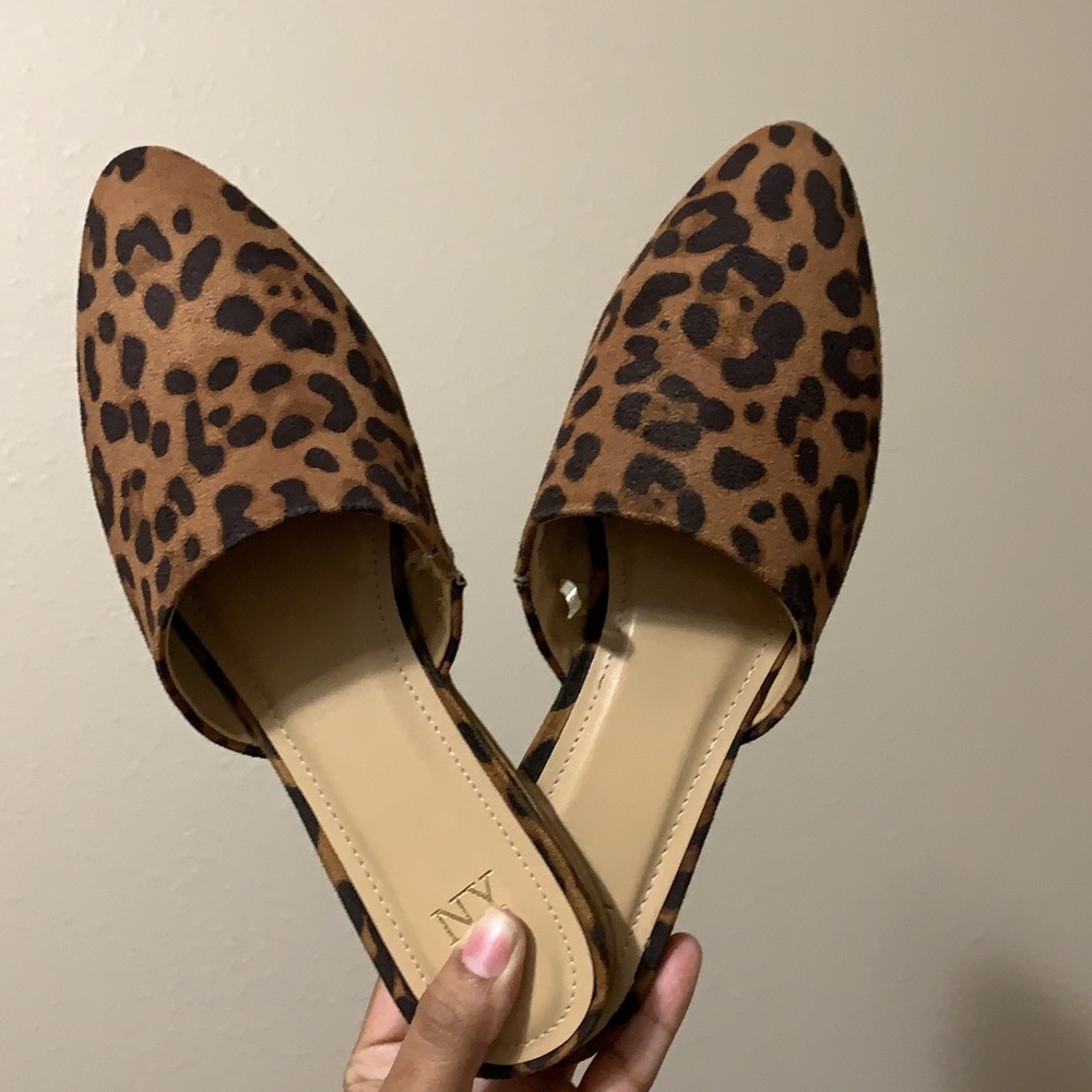 Cheetah Mules Slip On Shoes